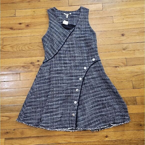 Derek Lam 10 Crosby Tweed Fit and Flare Dress Size 14 - Picture 3 of 9
